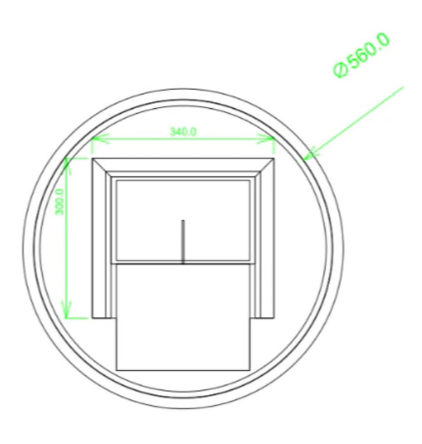 Round 600 LED Mirror