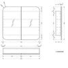 Maci 750-1200mm Matte White Shaving Cabinet