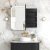 LED Maci 900(W)x750(H) Black Shaving Cabinet - Premium Edition