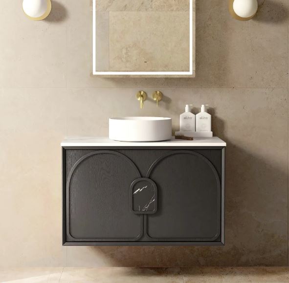 Maci 600mm-1800mm Black Oak Wall Hung Vanity