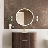 Havana Fluted 600mm-1800mm Sable Walnut Wall Hung Curve Vanity
