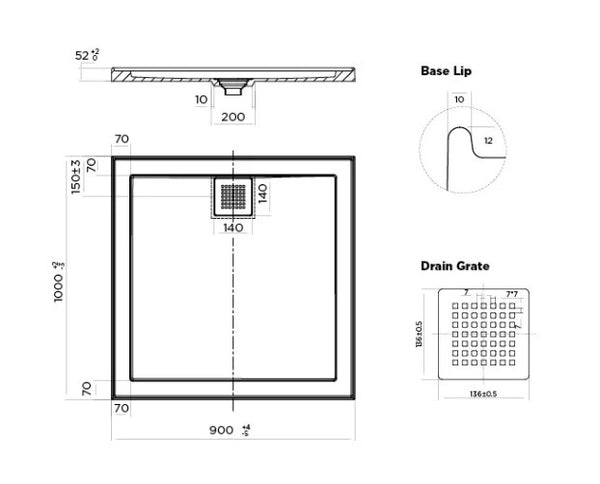 ECO shower base