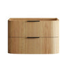 Havana Fluted 600mm-1800mm Woodland Oak Wall Hung Curve Vanity
