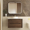 Noah 600mm-1500mm Sable Walnut Wall Hung Vanity