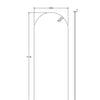 Arch Mirror, 450 x 1175mm