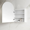 Arch Matte White 600 LED Mirror Cabinet