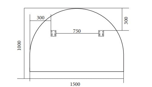 Arch 1500 Matte Black Framed Mirror