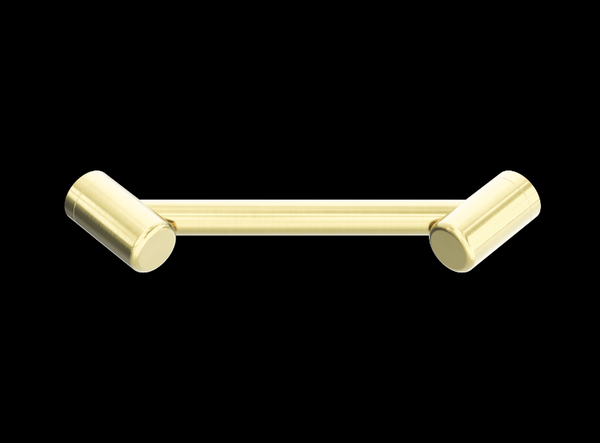 MECCA Care 215mm Brushed Brass Footrest Corner Grab Rail