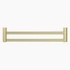 MECCA Care 600/900mm Brushed Brass Double Grab Towel Rail