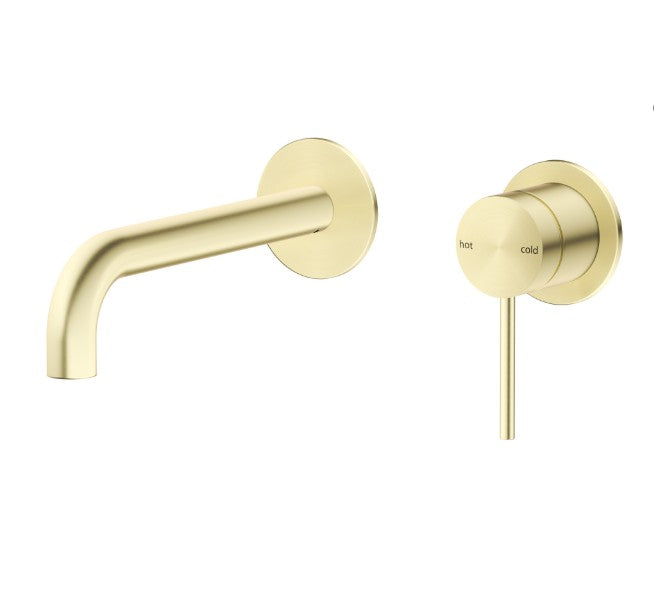 Mica Wall-Spout Combo – Curved Spout - French Gold