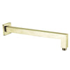 Square Shower Arm Brushed Brass