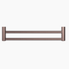 MECCA Care 600/900mm Brushed Bronze Double Grab Towel Rail