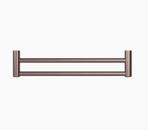 MECCA Care 600/900mm Brushed Bronze Double Grab Towel Rail