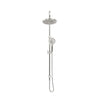 Mica Gooseneck Dual Shower Rail - Brushed Nickel