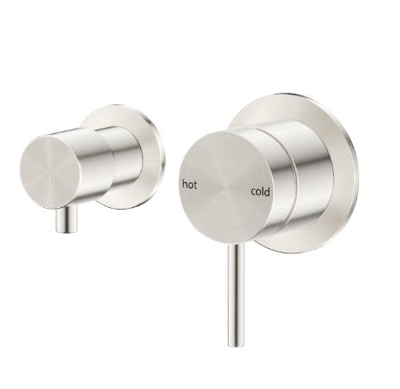 Mica Shower Mixer Diverter – Sideways - Brushed Nickel