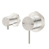 Mica Shower Mixer Diverter – Sideways - Brushed Nickel