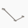 MECCA Care 750x450mm Brushed Nickel Ambulant Toilet Grab Rail 45 Degree 32mm