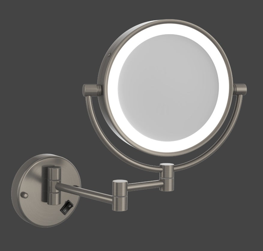 Wall Mounted 5X Magnifying Mirror - 3 colours