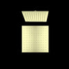 250mm Square Shower Head Brushed Gold