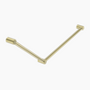 MECCA Care 750x900mm Brushed Brass DDA Grab Rail 45 Degree 32mm