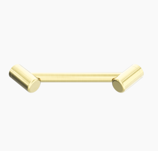 MECCA Care 215mm Brushed Brass Footrest Corner Grab Rail