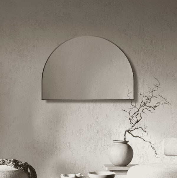 Arch 1200 Matte Black Framed Mirror