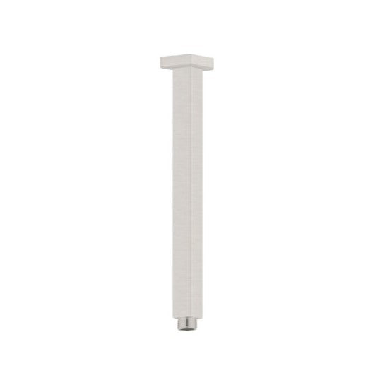 Square Ceiling Arm Brushed Nickel 300mm