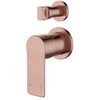 Nova II Shower Mixer With Diverter Champagne