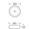 Casa 360 Above Counter Basin