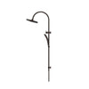 Mica Gooseneck Dual Shower Rail - Dusk Bronze