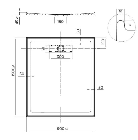 Elite shower base