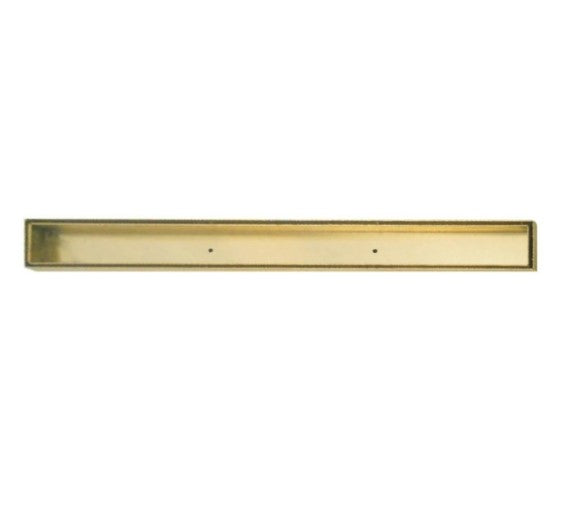 Brushed Brass Tile insert 600mm Shower Grate