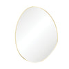 Pebble Urban Brass Asymmetrical Framed Mirror, 900 x 1200mm
