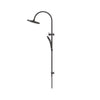 Mica Gooseneck Dual Shower Rail - Gunmetal