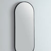 Oval 460 x1210 Matte White Framed Mirror