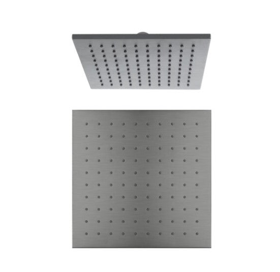 250mm Square Shower Head Gunmetal