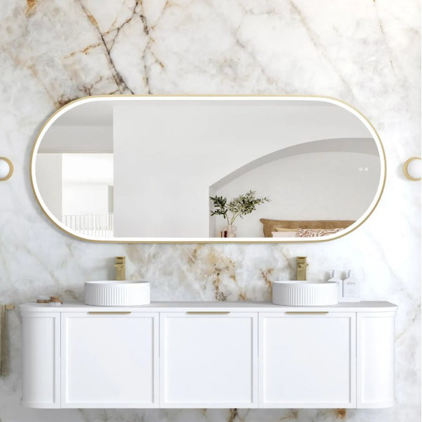 Oval 1800x750mm LED Mirror