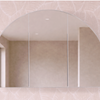 NEW - HALF MOON SHAVING CABINET 1200X800 or 800X900