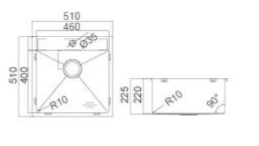 Impact 510 Single Bowl With Tap Hole