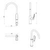 Kaza Sink Mixer -5 Colours