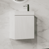 Lina 460 Matte White Fluted Wall Hung Vanity