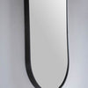 Oval 460 x1210 Matte White Framed Mirror