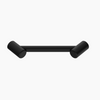 MECCA Care 215mm Matte Black Footrest Corner Grab Rail