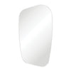 Capriccio Matte White Asymmetrical Framed Mirror