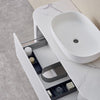 Mabel 900mm-1500mm Curved White Floorstanding Vanity