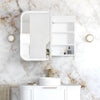 LED Maci 900(W)x750(H) White Shaving Cabinet - Premium Edition
