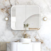 LED Maci 900(W)x750(H) White Shaving Cabinet - Premium Edition