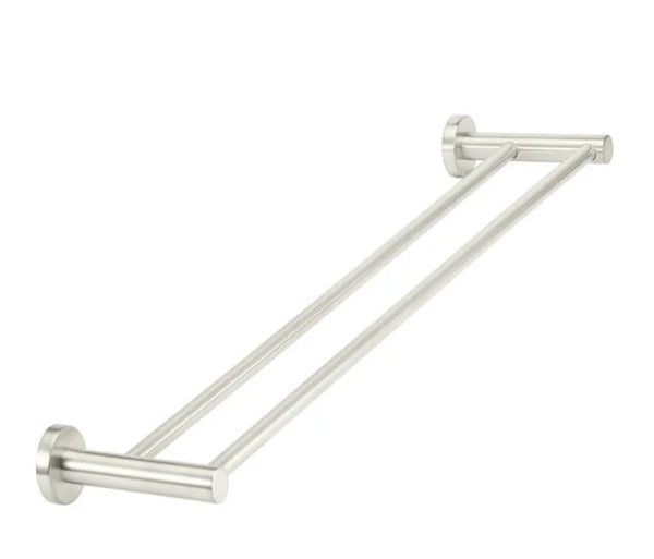 Meir Round Double Towel Rail 600mm and 900mm