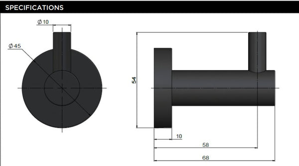 Meir - Round Robe Hook