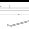 Meir Round Double Towel Rail 600mm and 900mm